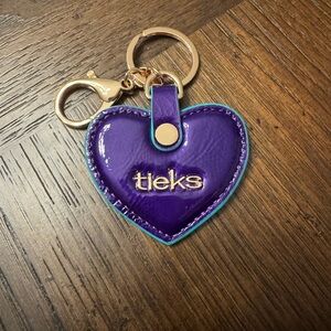 Tieks Purple Diamond Heart Keychain with Gold Details (Advent Calendar)